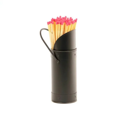 Black Match Holder with Matches