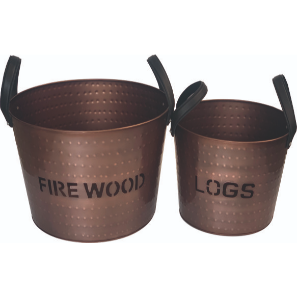 Calfire Copper Firewood Bucket