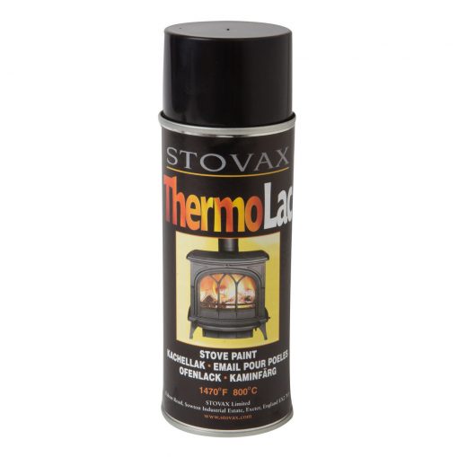 Stovax ThermoLac Spray Paint - Matt Black